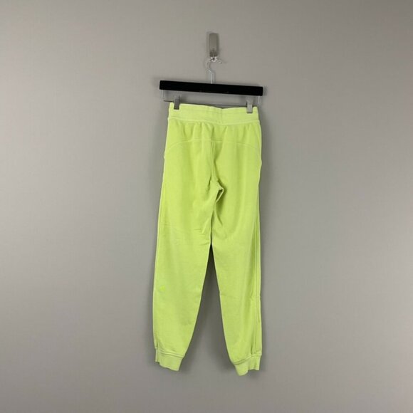 Lululemon Scuba High-Rise French Terry Joggers Neon Highlight Yellow Size 2 - Picture 2 of 8